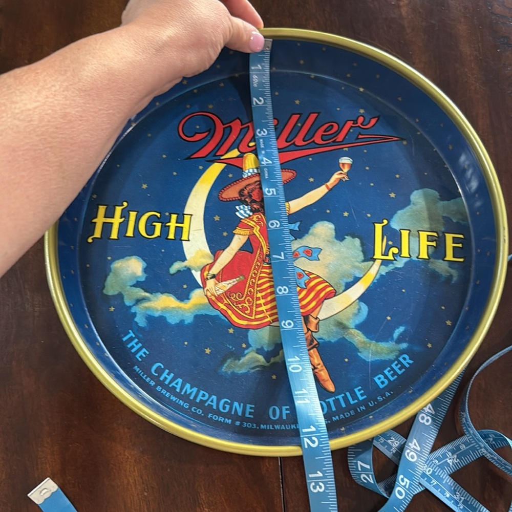 Miller High Life Vintage Beer Tray - Collector's Item - Picture 5 of 9